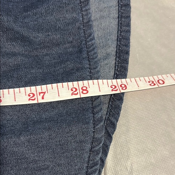 Guess Blue Casual Button Down Shirt with Long Sleeves - Picture 6 of 7